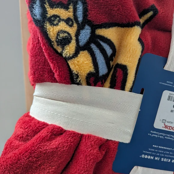 Life Is Good Full /Queen Berkshire Banket With Dogs In Earmuffs - Picture 2 of 2